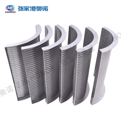 不锈钢楔形丝条形筛板弧形筛